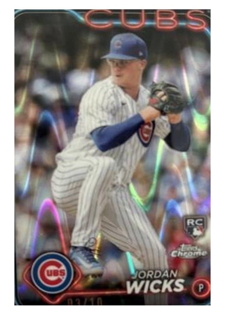 2024 Topps Chrome Base Set Jordan Wicks #67 card