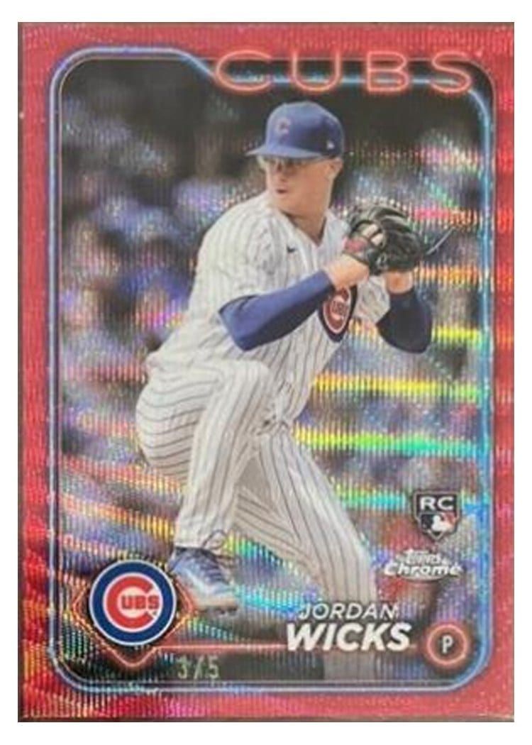 2024 Topps Chrome Base Set Jordan Wicks #67 card