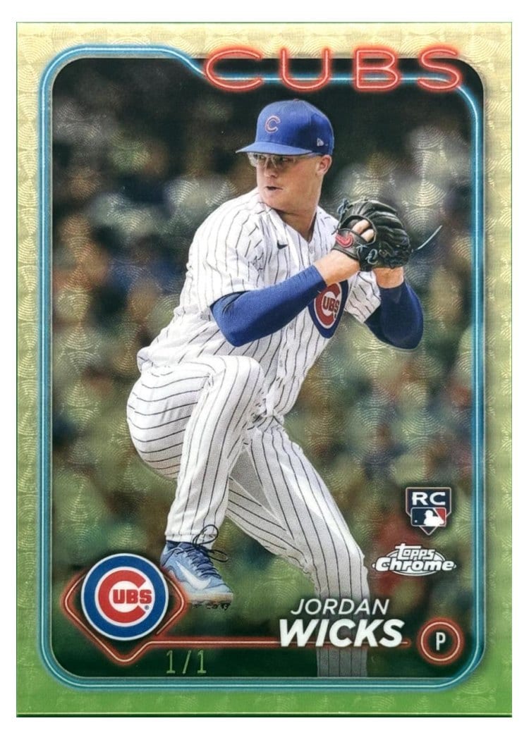 2024 Topps Chrome Base Set Jordan Wicks #67 card