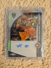 2023-24 Topps Chrome NBL NBL Autographs Jordon Crawford #A-JC card