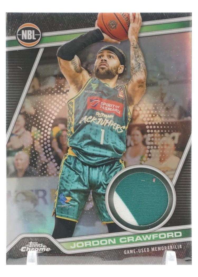 2023-24 Topps Chrome NBL NBL Relic Refractor Jordon Crawford #NRR-34 card