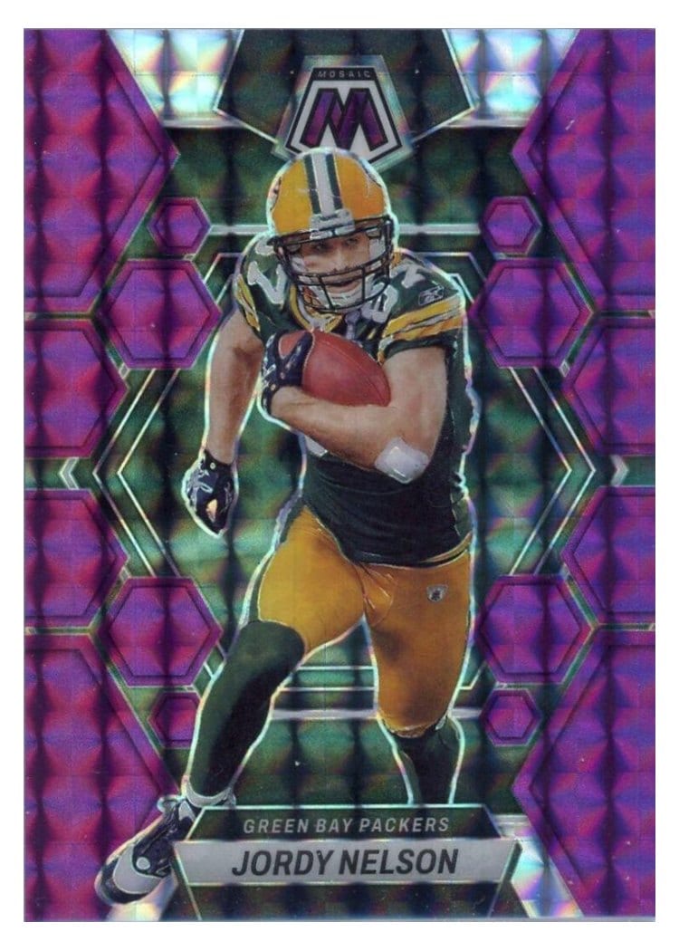 2023 Panini Mosaic Base Set Jordy Nelson Purple #88 card