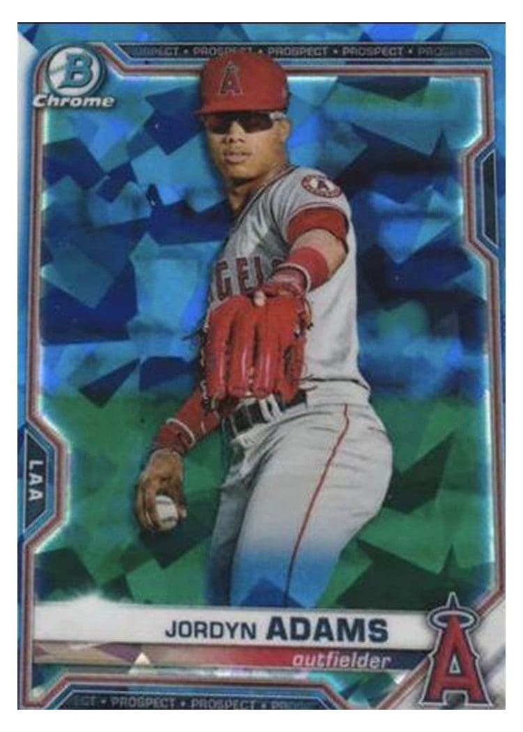 2021 Bowman Chrome Sapphire Edition Prospects Jordyn Adams #BCP-156 card