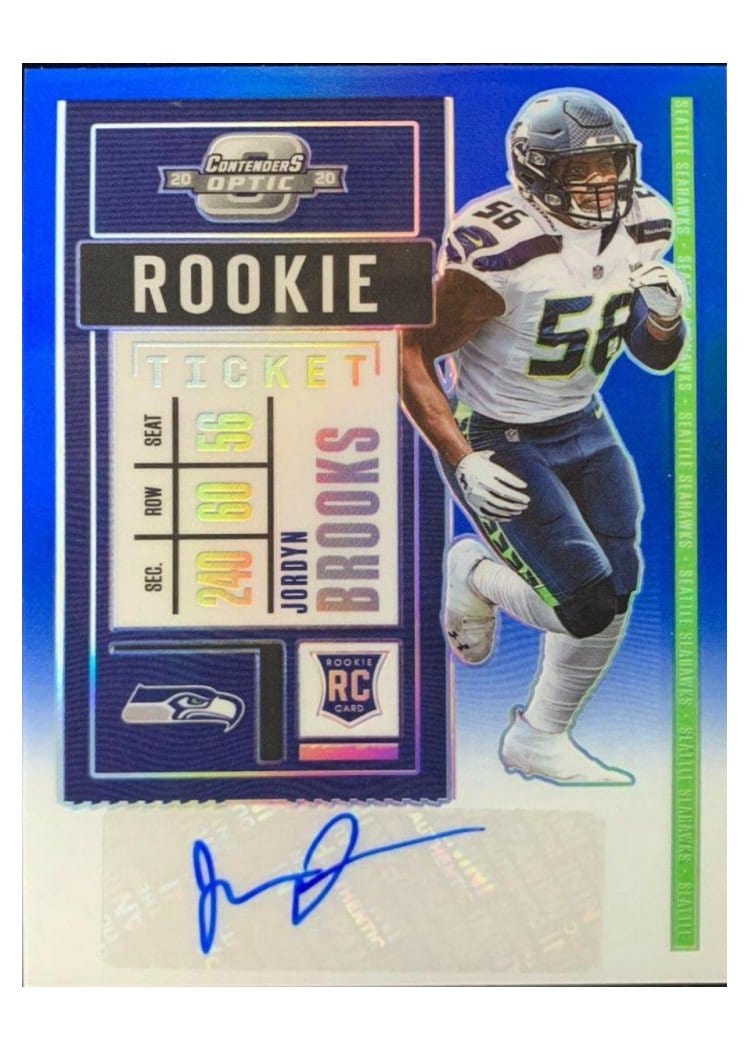 2020 Panini Contenders Optic Base Set Jordyn Brooks #154 card