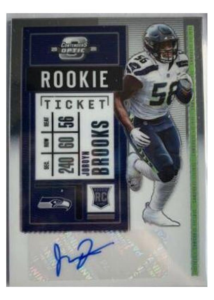 2020 Panini Contenders Optic Base Set Jordyn Brooks #154 card