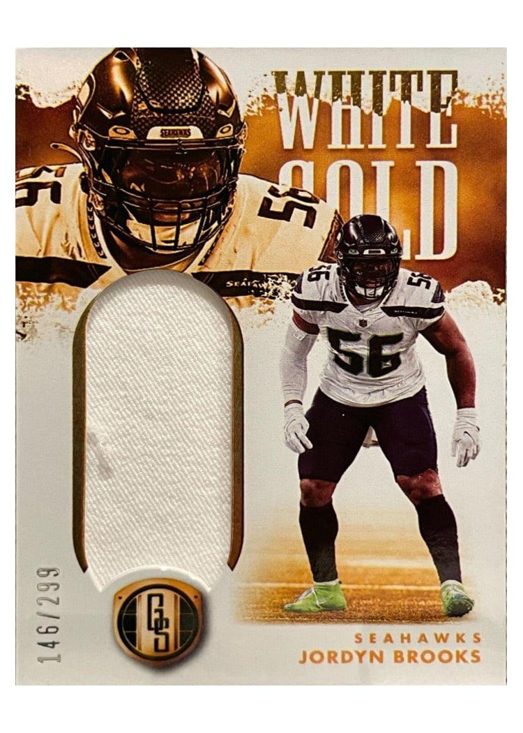 2022 Panini Gold Standard White Gold Relics Jordyn Brooks #WG-JBR card