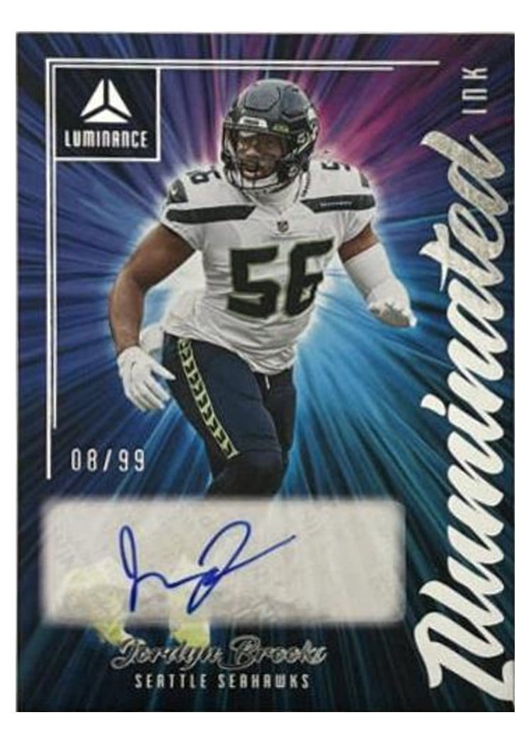 2022 Panini Luminance Illuminated Ink Jordyn Brooks #ILL-JOB card