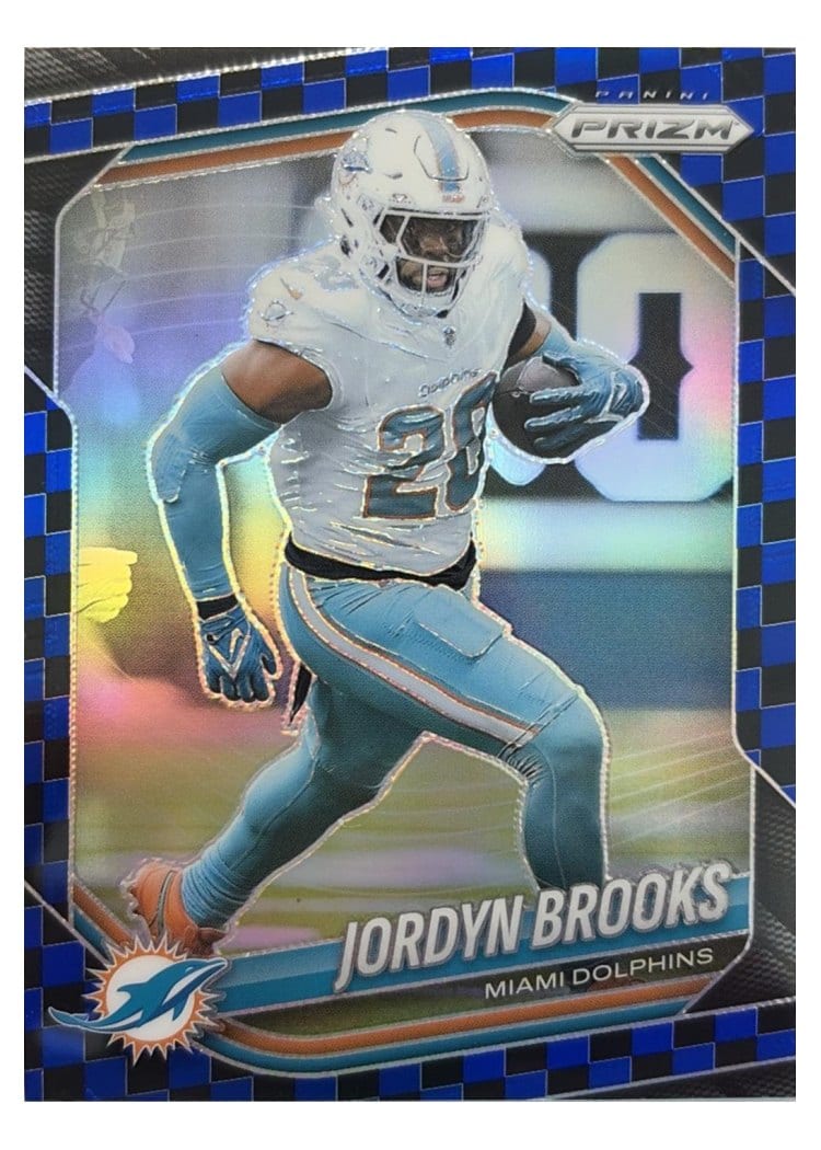 2025 Panini Prizm Base Set Jordyn Brooks Black White Checker #129 card