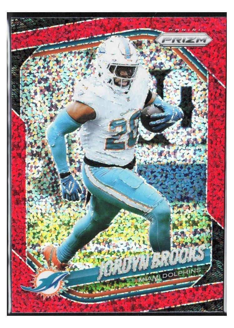 2025 Panini Prizm Base Set Jordyn Brooks Red Sparkle #129 card