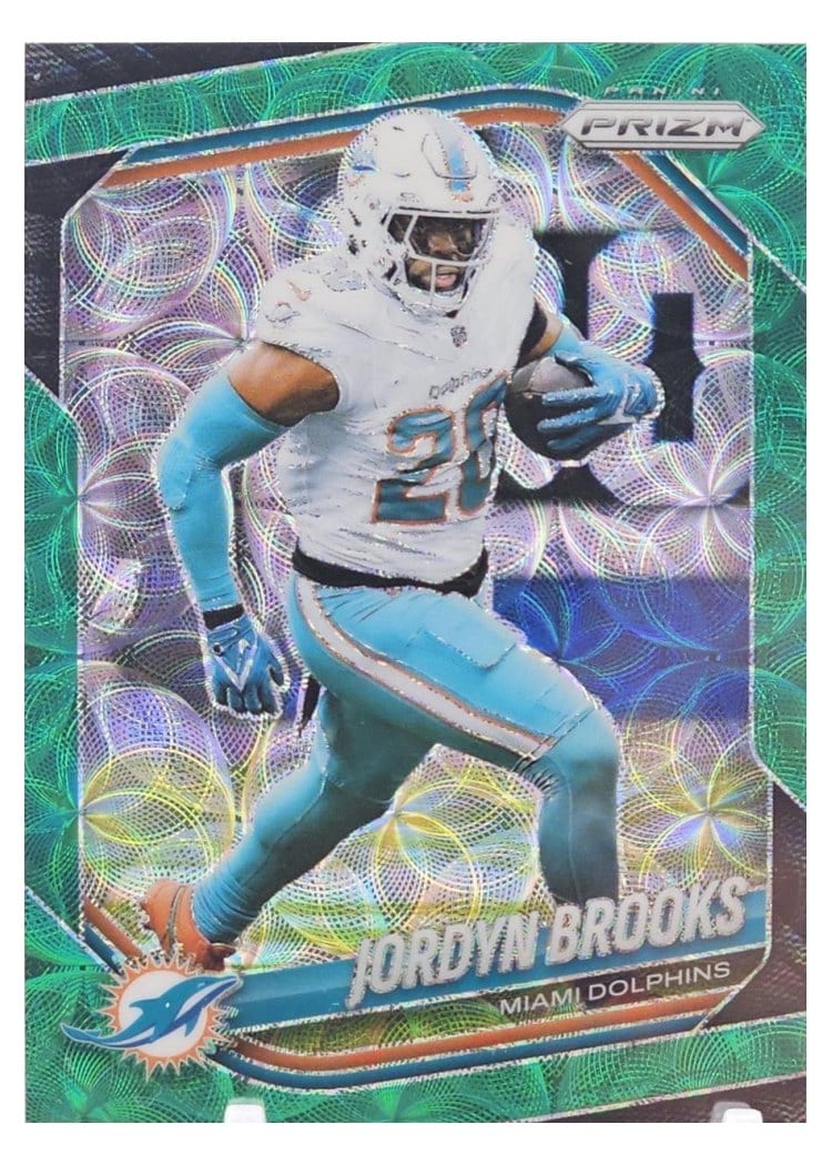 2025 Panini Prizm Base Set Jordyn Brooks Green Scope #129 card