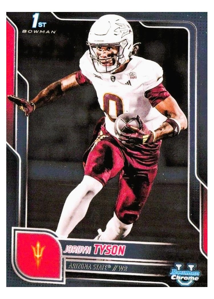 2025 Bowman University Chrome Base Set Jordyn Tyson #31 card