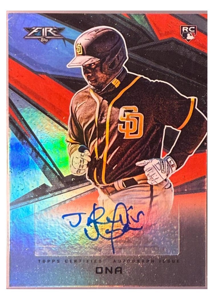 2021 Topps Fire Autographs Jorge Ona #AV-JOA card
