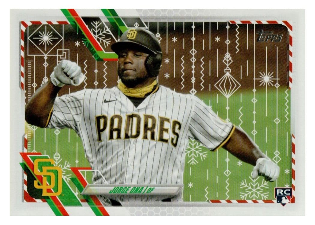 2021 Topps Holiday Base Set Jorge Ona #HW109 card