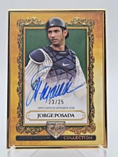2025 Topps Gilded Collection Topps Gallery of Gold Autographs Jorge Posada #GOG-JP card