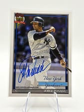 2026 Topps 1991 Topps Autographs Jorge Posada #91A-JP card