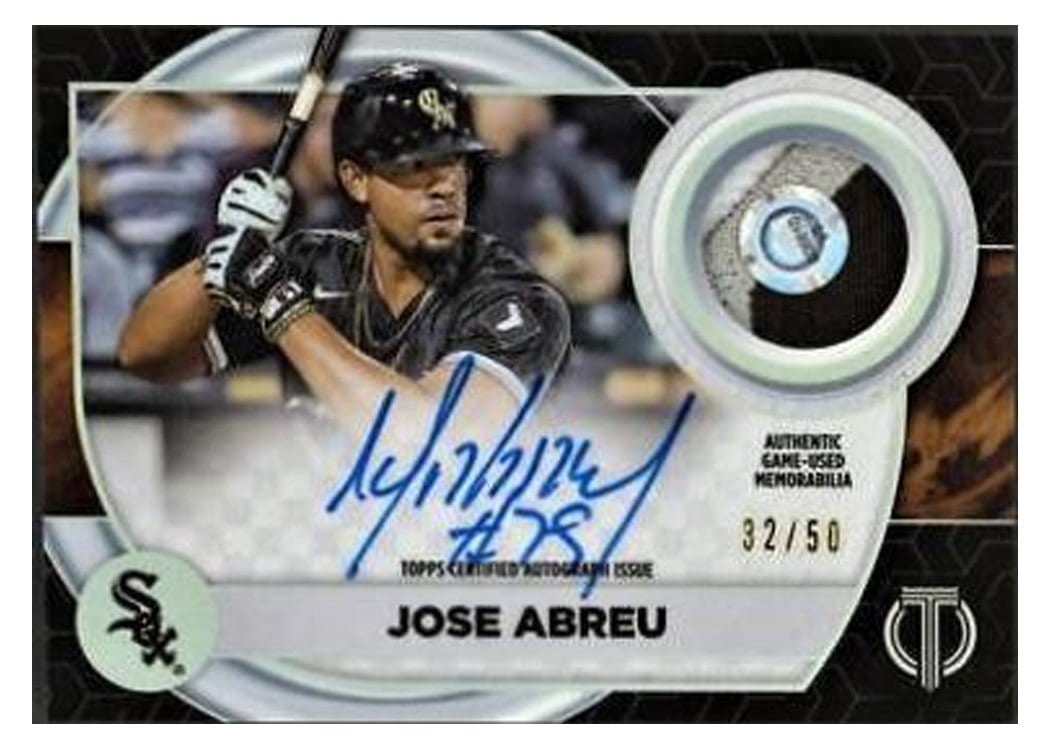 2022 Topps Tribute Autograph Patches Jose Abreu #AP-JAB card