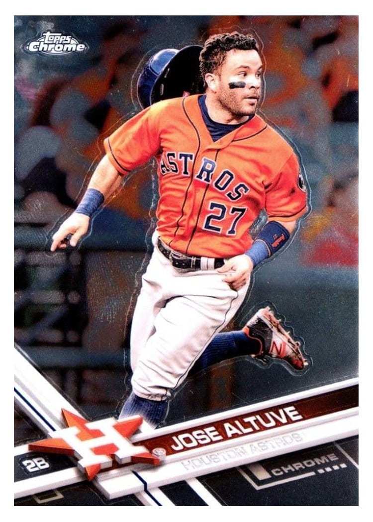 2017 Topps Chrome Base Set Jose Altuve #37 card