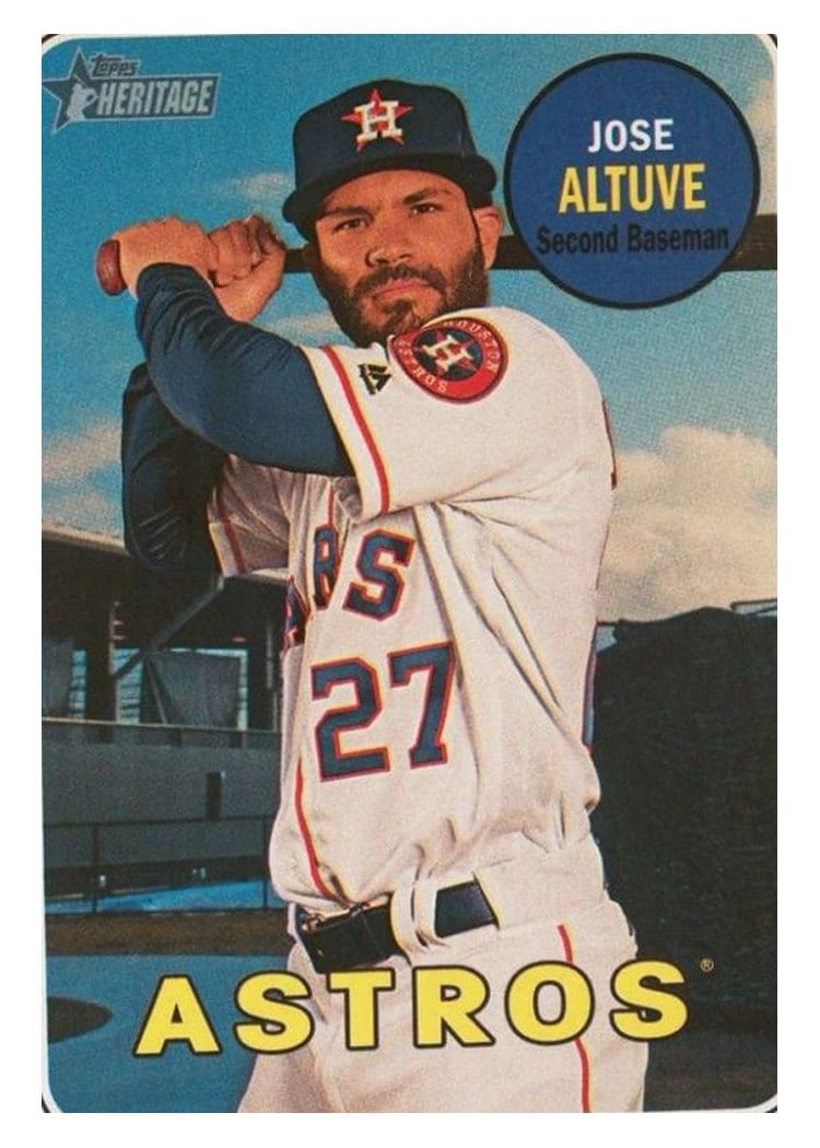 2018 Topps Heritage Base Set Jose Altuve #35 card