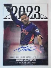 2024 Topps 2023 Greatest Hits Autographs Jose Altuve #GHA-JOA card