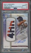 2024 Topps Luminaries Home Run Kings Autograph Patch Jose Altuve #HRKAP-JA card