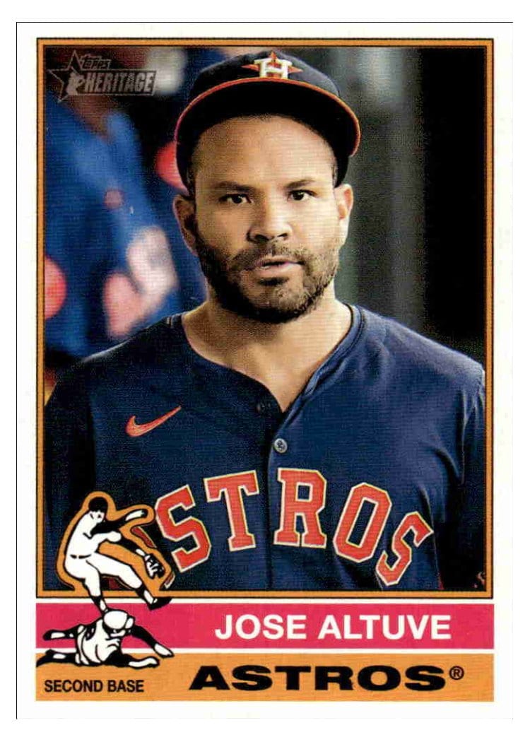2025 Topps Heritage Base Set Jose Altuve #56 card