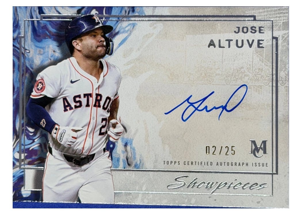 2025 Topps Museum Collection Showpieces Autographs Jose Altuve #SA-JA card