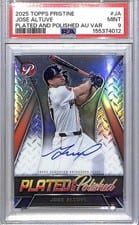2025 Topps Pristine Plated and Polished Autographs Jose Altuve #PAPAV-JA