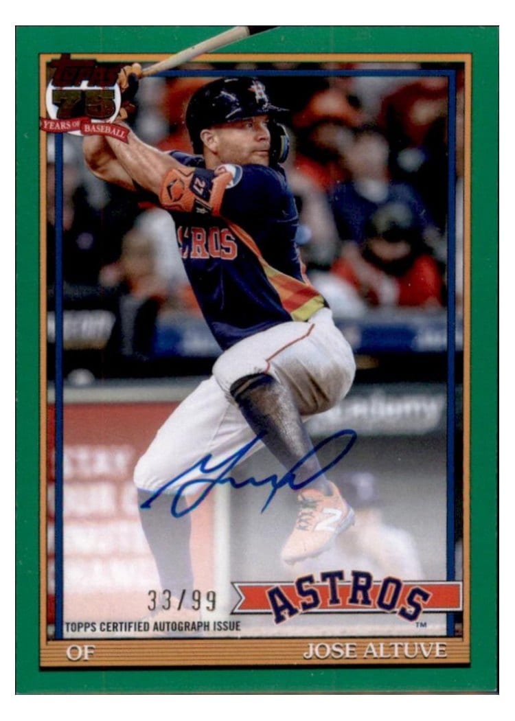 2026 Topps 1991 Topps Autographs Jose Altuve #91A-JA card