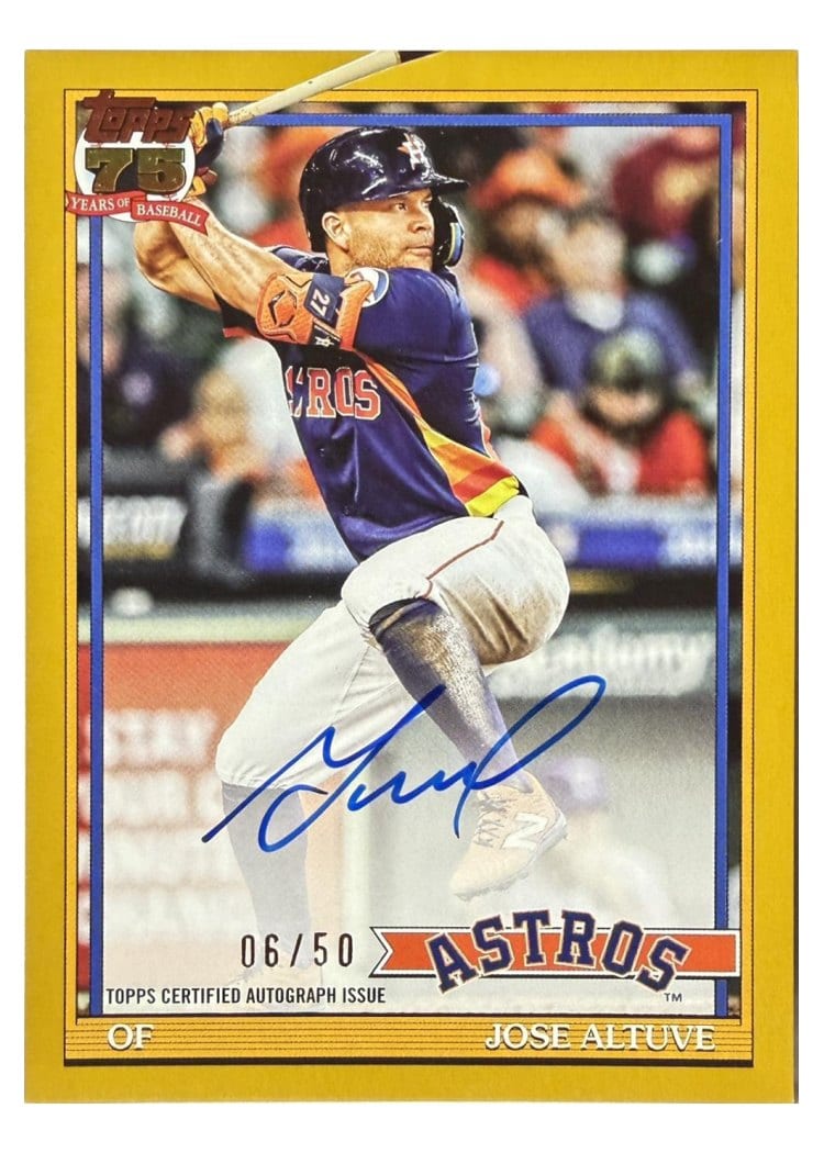 2026 Topps 1991 Topps Autographs Jose Altuve #91A-JA card