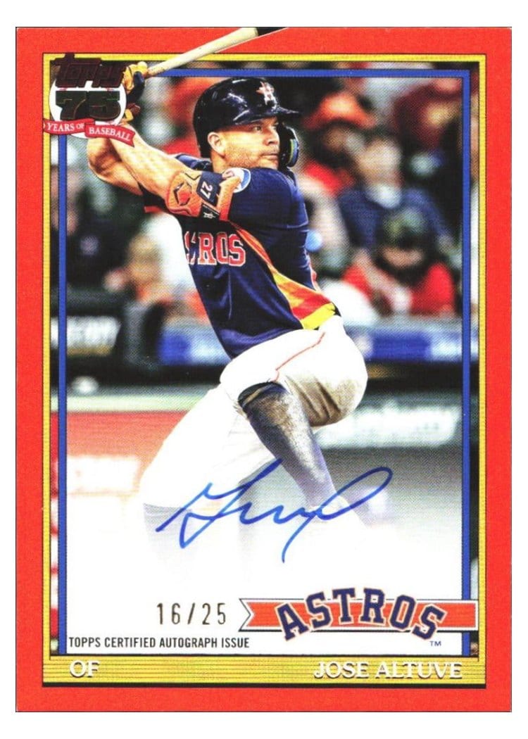 2026 Topps 1991 Topps Autographs Jose Altuve #91A-JA card