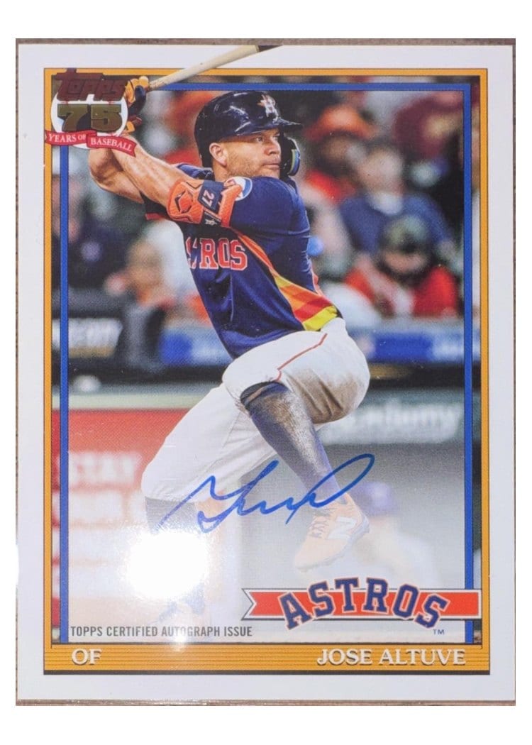 2026 Topps 1991 Topps Autographs Jose Altuve #91A-JA card