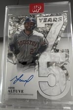 2026 Topps 75 Years of Topps Die-Cut Autographs Jose Altuve #75YA-JA card