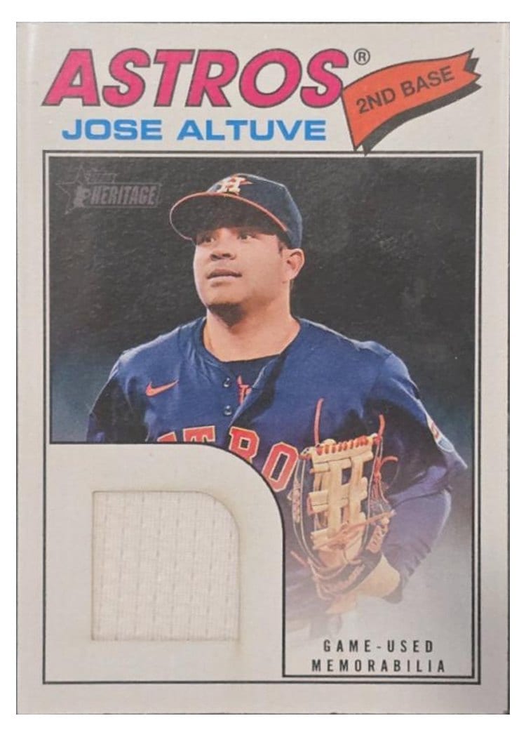 2026 Topps Heritage Real One Relics Jose Altuve #ROR-JA card