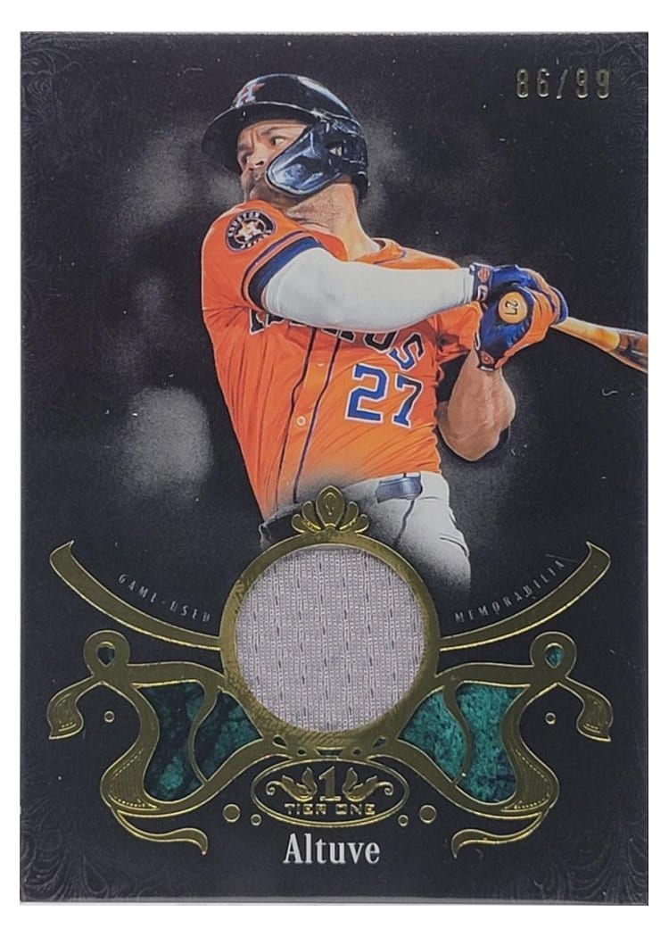 2026 Topps Tier One Shadow Relics Jose Altuve #SR-JA card