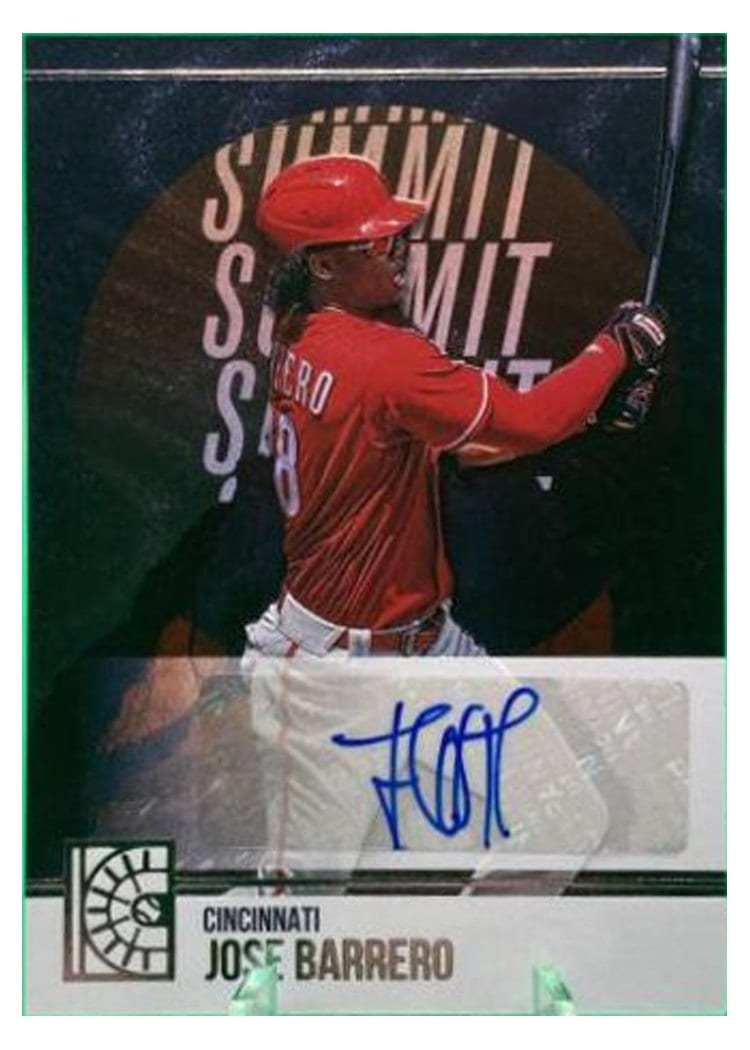 2022 Panini Capstone Summit Signatures Jose Barrero #SS-JO card