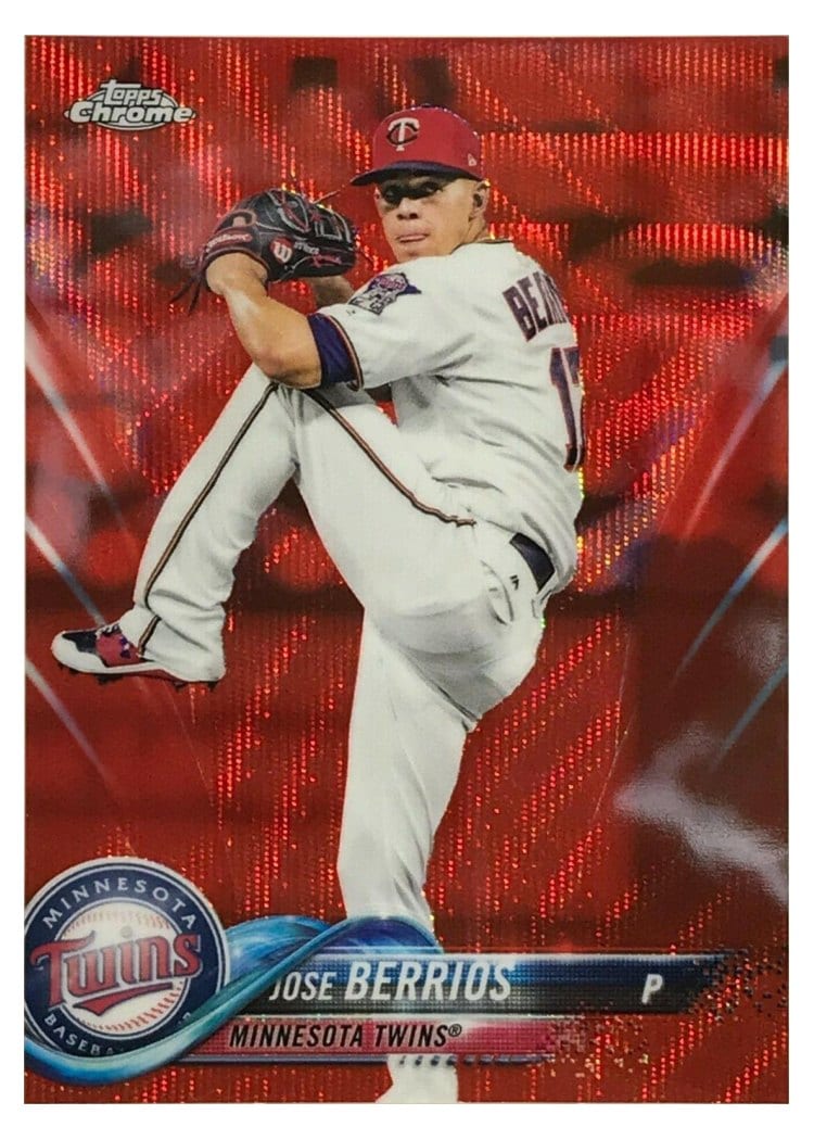 2018 Topps Chrome Base Set Jose Berrios #187 card