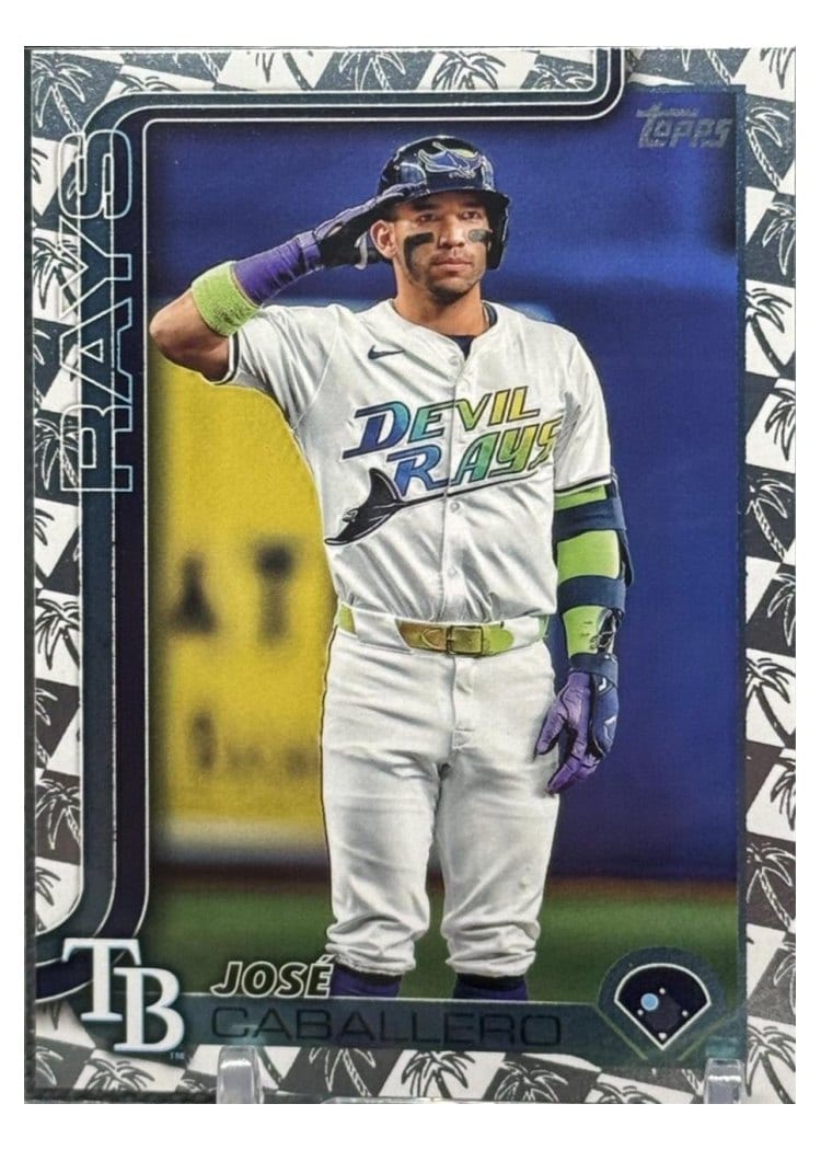 2025 Topps Base Set José Caballero Platinum #133 card