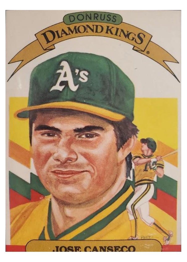 1987 Donruss Jose Canseco #6 card
