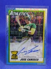 2021 Topps All-Star Rookie Cup Autographs HoloFractor Jose Canseco #LCA-JC card