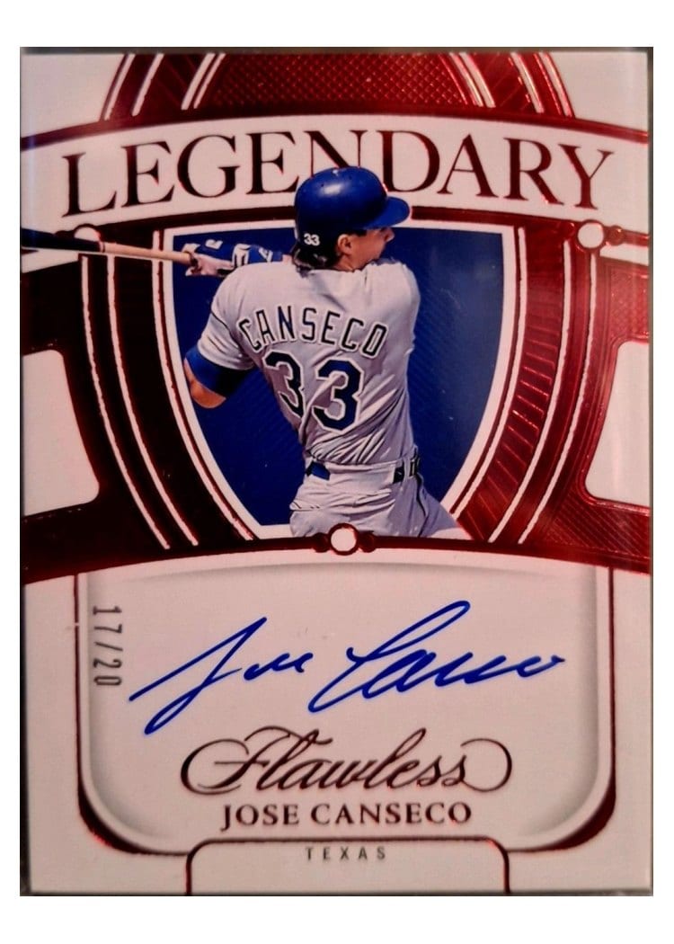 2024 Panini Flawless Legendary Scripts Jose Canseco #LS-JC card