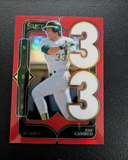 2025 Panini Select Select Numbers Jose Canseco #18