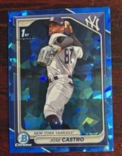 2024 Bowman Chrome Sapphire Edition Prospects Jose Castro #BCP-175 card