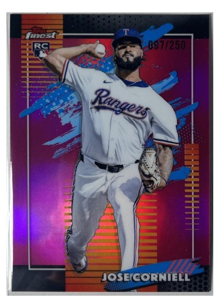 2026 Topps Finest Jose Corniell Pink Refractor #195 card
