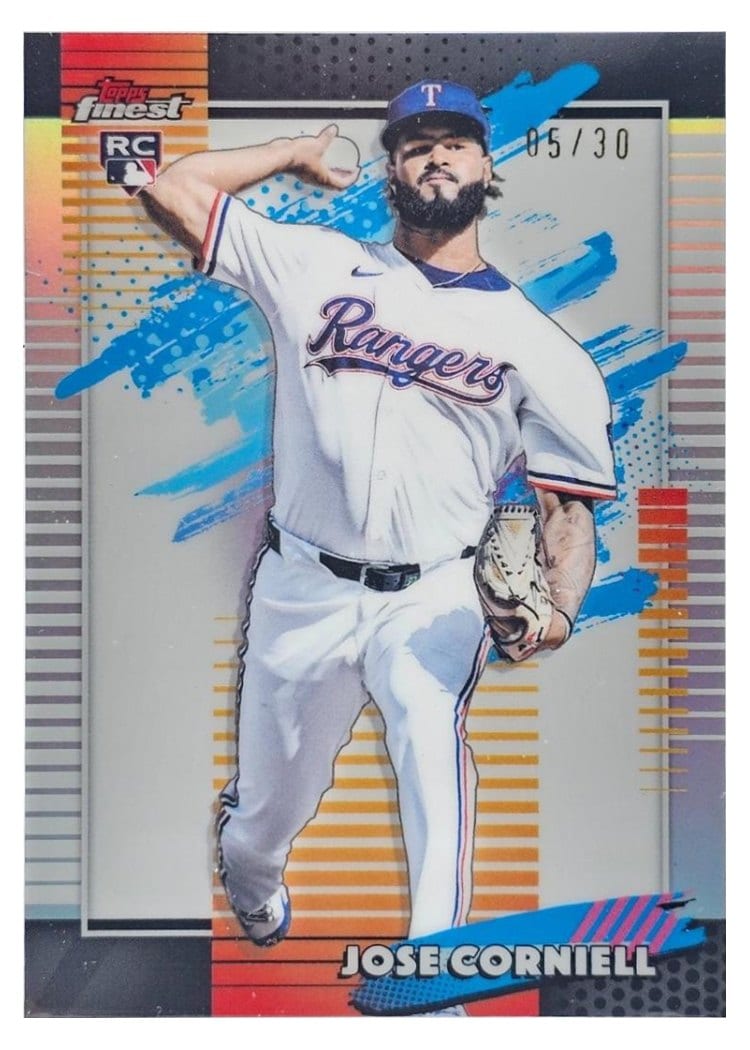 2026 Topps Finest Jose Corniell White Refractor #195 card