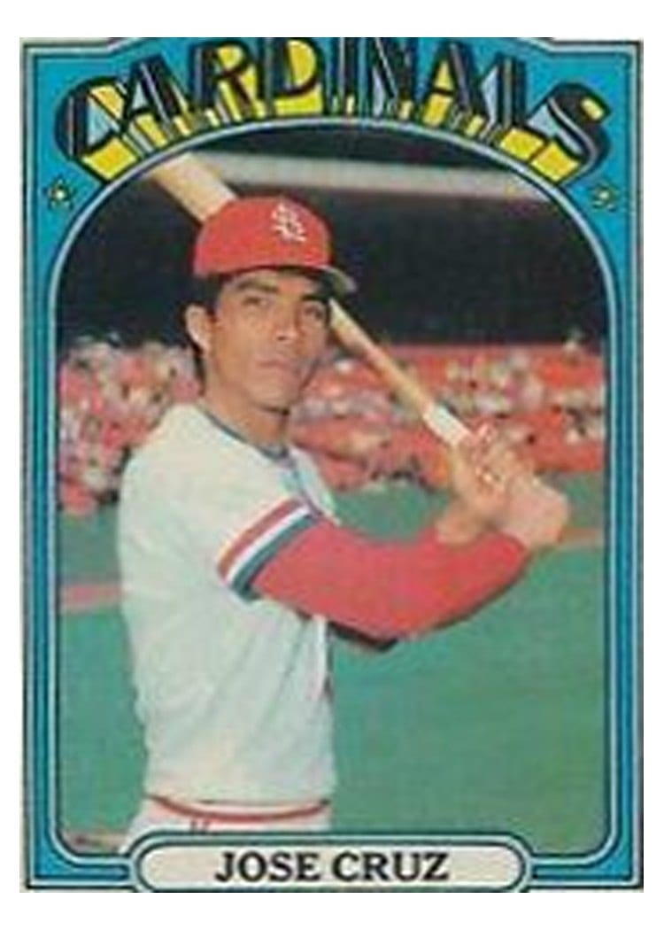 1972 Topps Jose Cruz #107 card