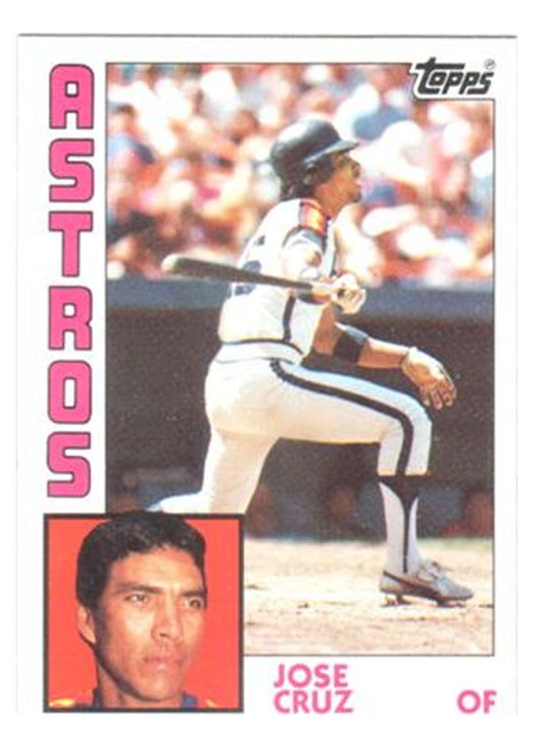 1984 Topps Jose Cruz #422 card