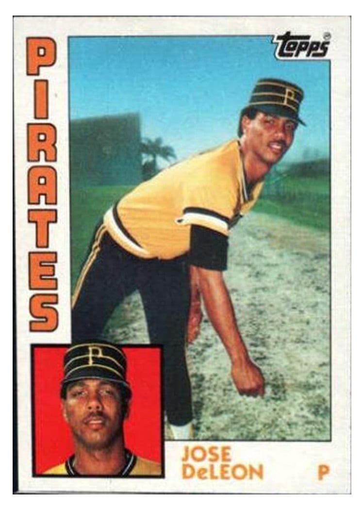1984 Topps Jose DeLeon #581 card