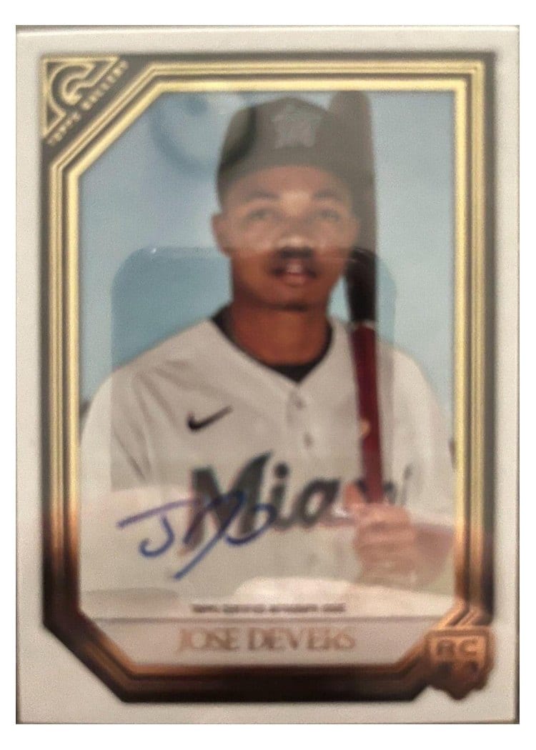 2021 Topps Gallery Rookie Autographs Jose Devers #RA-JD card