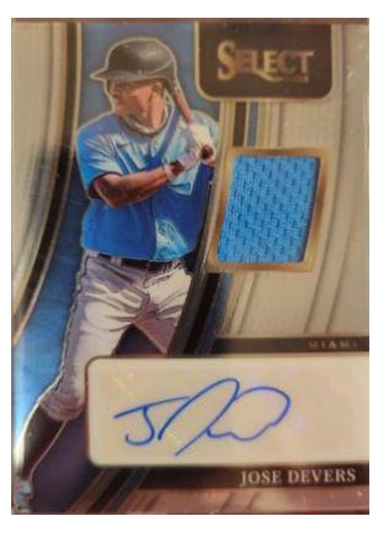 2022 Panini Select Signature Materials Jose Devers #SM-JD card
