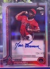 2025 Topps Chrome Update Autographs José Fermin #AC-JF card